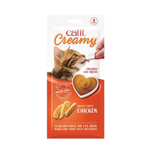Show details for Catit Creamy Lickable Cat Treat - Chicken Flavour  Picture of Catit Creamy Lickable Cat Treat - Chicken Flavour