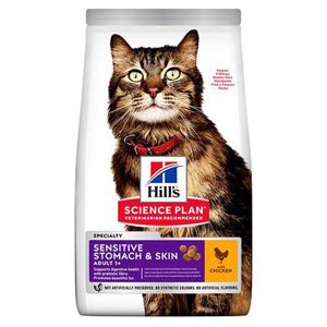 Picture of Hill’S Science Plan Sensitive Stomach & Skin Adult Cat Food With Chicken (1.5Kg)