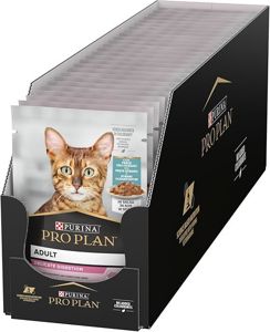 Picture of Pro plan delicate wet cat food with ocean fish grilled in gravy, pouch - 85 gm