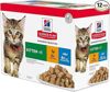 Picture of Hill’s Science Plan Tender Ocean Fish Kitten Chunks In Gravy Cat Wet Food Pouches 12x 85g