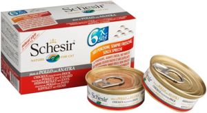 Picture of Schesir Cat Food Multipack - Tuna with Prawns in Jelly - (6×50g) Cans