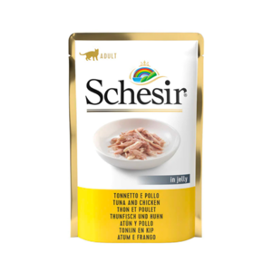 Picture of Schesir Cat Pouch - Tuna with Chicken Fillets - 85g 
