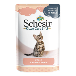 Picture of Schesir Kitten Cat Pouch - Chicken Recipe for Kittens (3-12 Months) - 85g