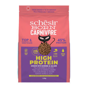 Picture of Schesir Born Carnivore Dry Cat Food - Chicken & Herring -Bag 1.25kg