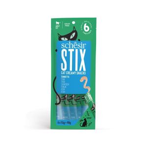 Picture of Schesir Stix Cream Treat Snack - Tuna Flavor - 6 x 15g