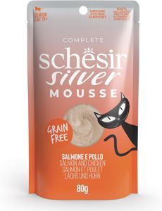 Picture of Schesir Silver Cat Pouch - Salmon & Chicken Mousse - 80g