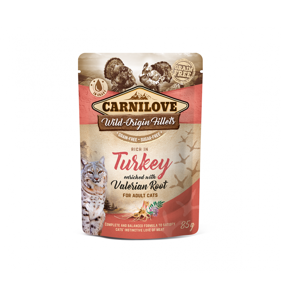 Picture of Carnilove Turkey Enriched With Valerian Cat Wet Food Pouch 85G