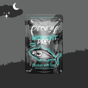 Picture of Pramy Midnight Prey Chicken with Tuna in  Broth 80g