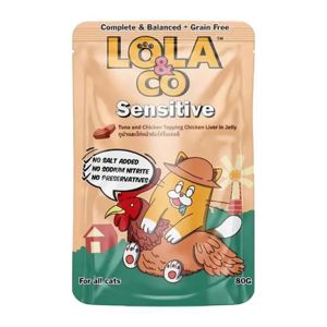Picture of Lola & Co Sensitive Tuna & Chicken Topping Chicken Liver In Jelly 80G
