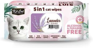 Picture of Kit Cat 5 in 1 Cat Wipes 80pcs (Lavender)