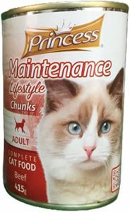 Picture of Princess Life Style Chunk With Beef Cat Wet Food 405G