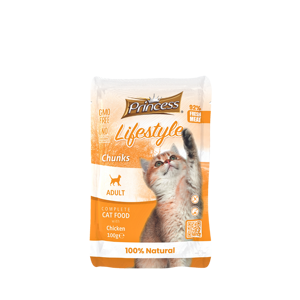 Picture of Princess Life Style Chunks With Chicken Cat Wet Food Pouch 100G