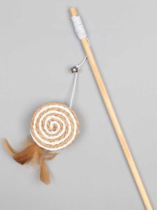 Picture of Cat Teaser Wand Toy with Wooden Rod -03