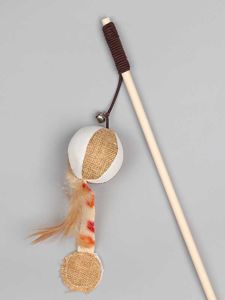 Picture of Cat Teaser Wand Toy with Wooden Rod -04