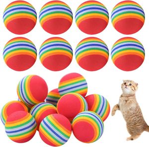Picture of Colorful Striped Cat Toy Balls