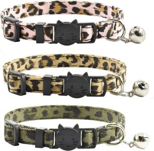 Picture of Cat Collar Leopard Print Adjustable Cat Collar