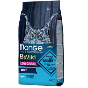 Picture of Monge Cat Bwild Adult Anchovies - 1.5 kg