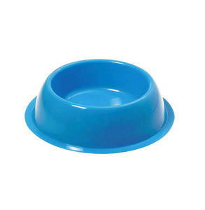 Picture of Silver round pet bowl with anti-slide - Ø 16 x 4 h  0.20 lt.