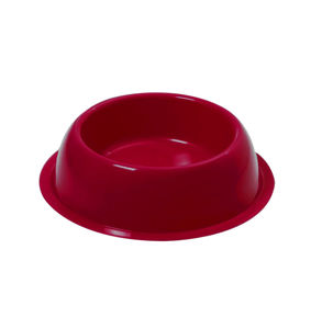 Picture of Silver round pet bowl Ø 26 x 6 h with anti-slide - lt. 1.00