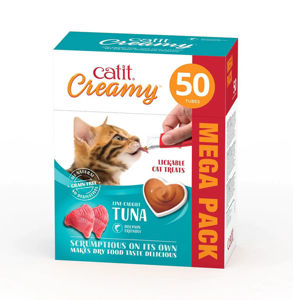 Picture of Catit Creamy Treats Mega Pack Tuna, 50 Tubes Box (Full Box)