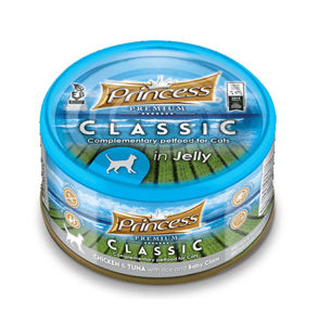 Picture of Princess Premium Classic - Chicken & Tuna With Rice & Baby Clam In Jelly 170g