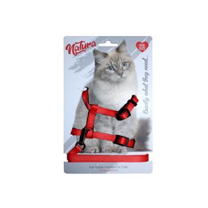 Picture of NATURA ADULT CAT HARNESS - RED