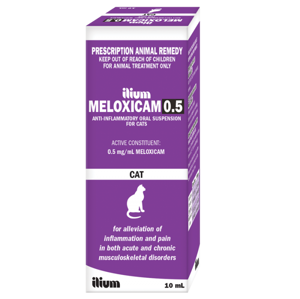 Picture of MELOXICAM 0.5MG FOR CATS 10ML(ILIUM)